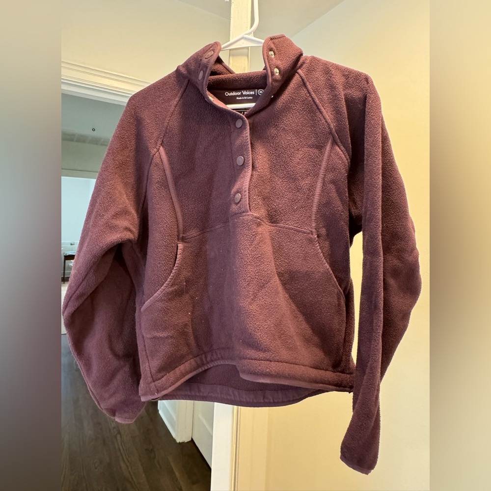 Outdoor voices fleece pullover